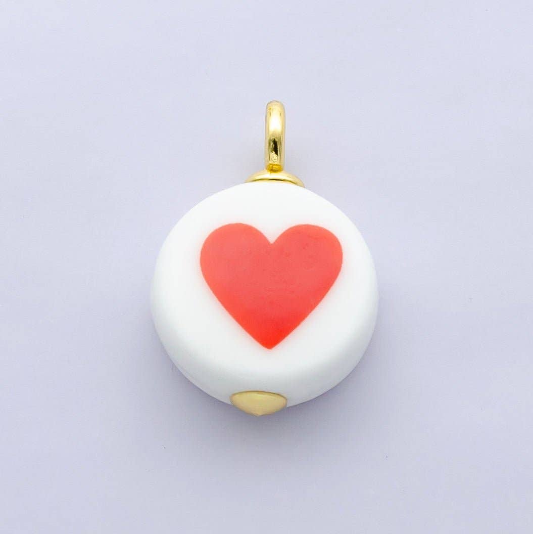 24K Gold Filled Nature Floral Mushroom Pet Sea Sell Ceramic Drop Charm
