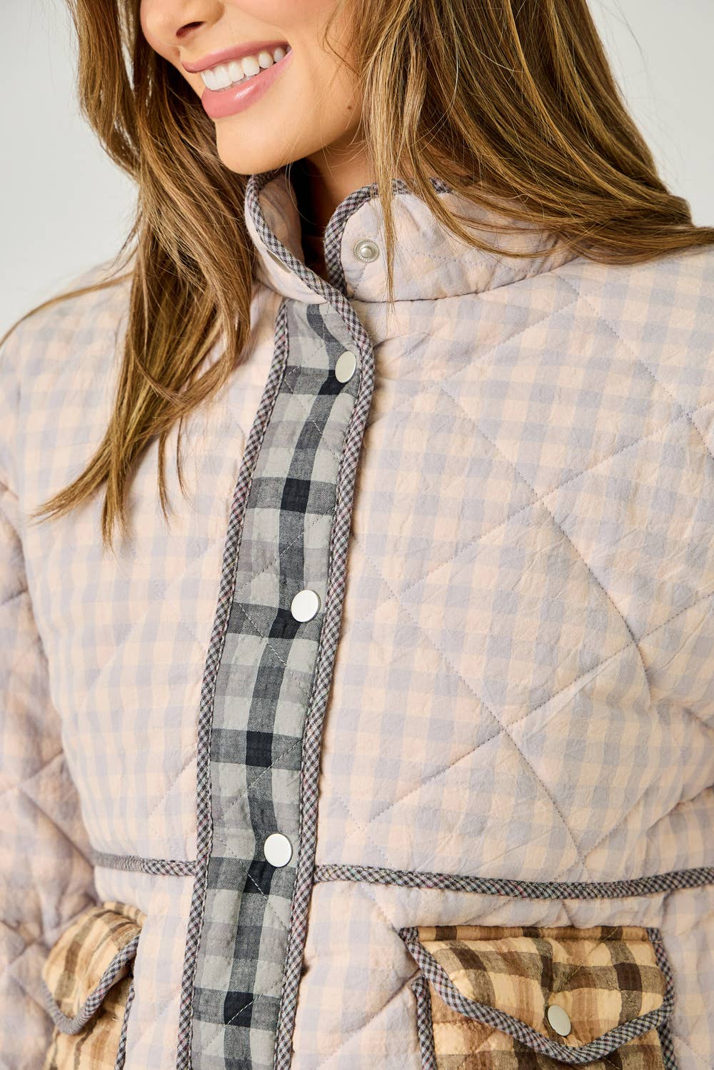 Hampton Check Plaid Quilted Jacket