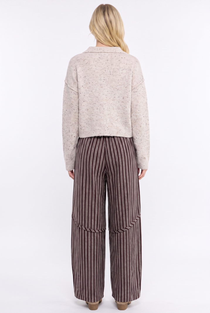 CB10394J Pinstripe Drawstring Pants