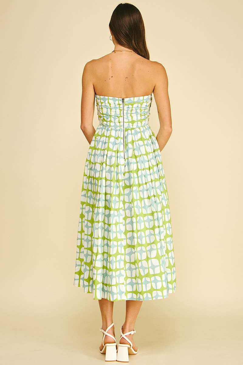 Geometric Midi Dress