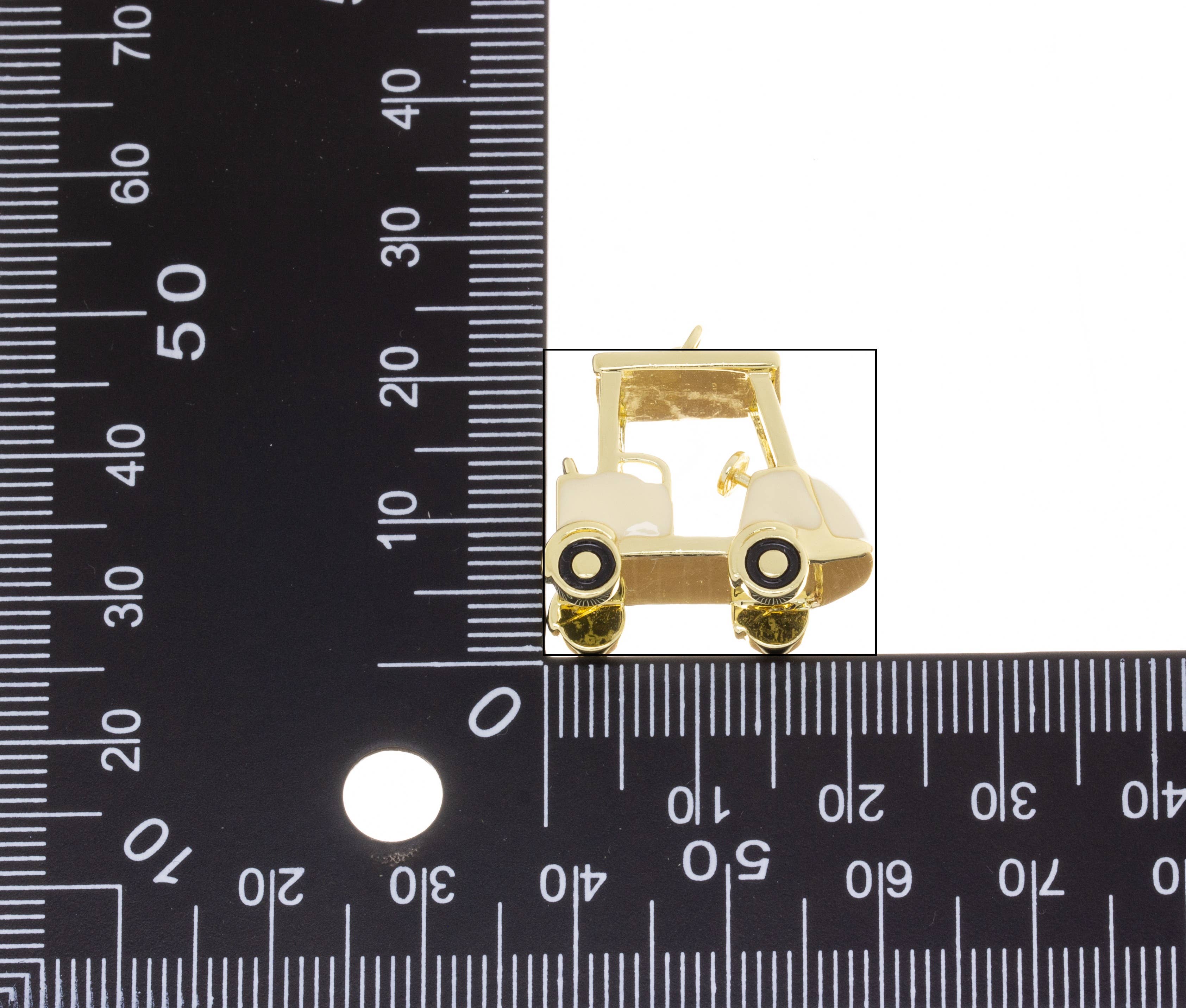 Golf Cart Charm for Golfers, Golfer's Cart Pendant