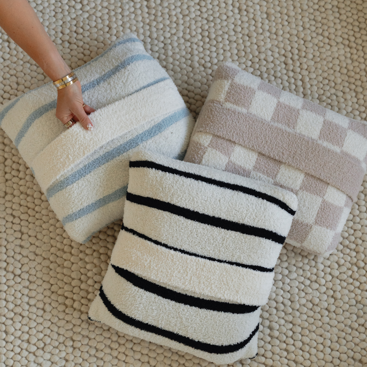 Local Beach Stripe Cozy Travel Blanket