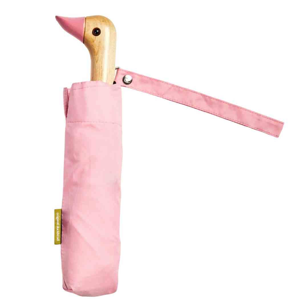 Pink Compact Eco-Friendly Wind Resistant Duck Head Umbrella