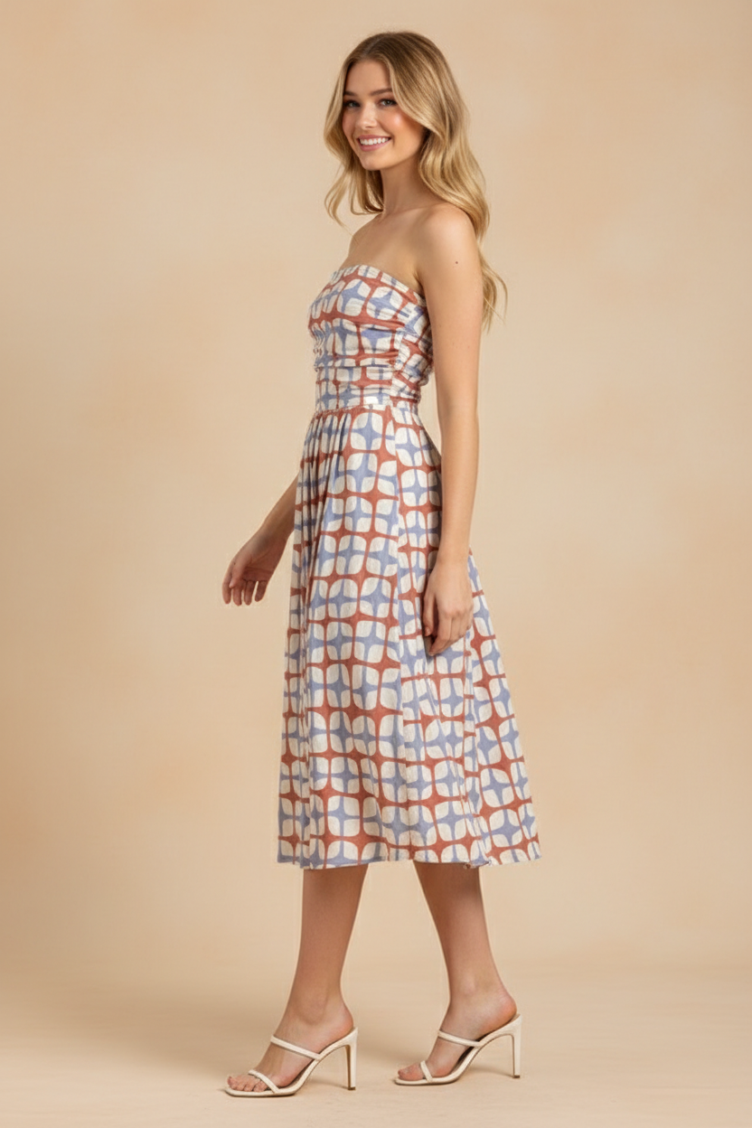 Geometric Midi Dress