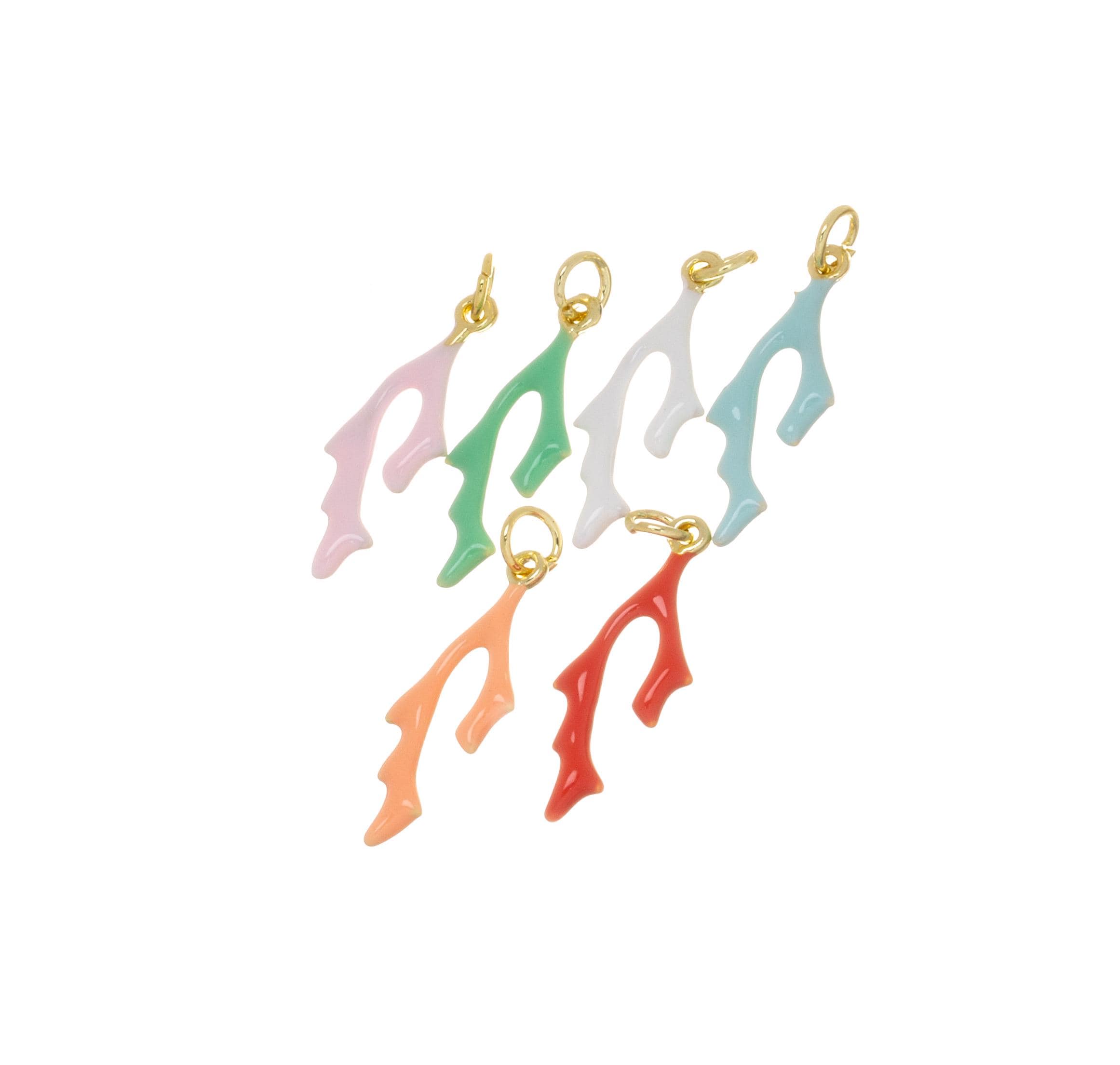 Ocean Coral Branch Charms for Necklace and Earrings CPG1418