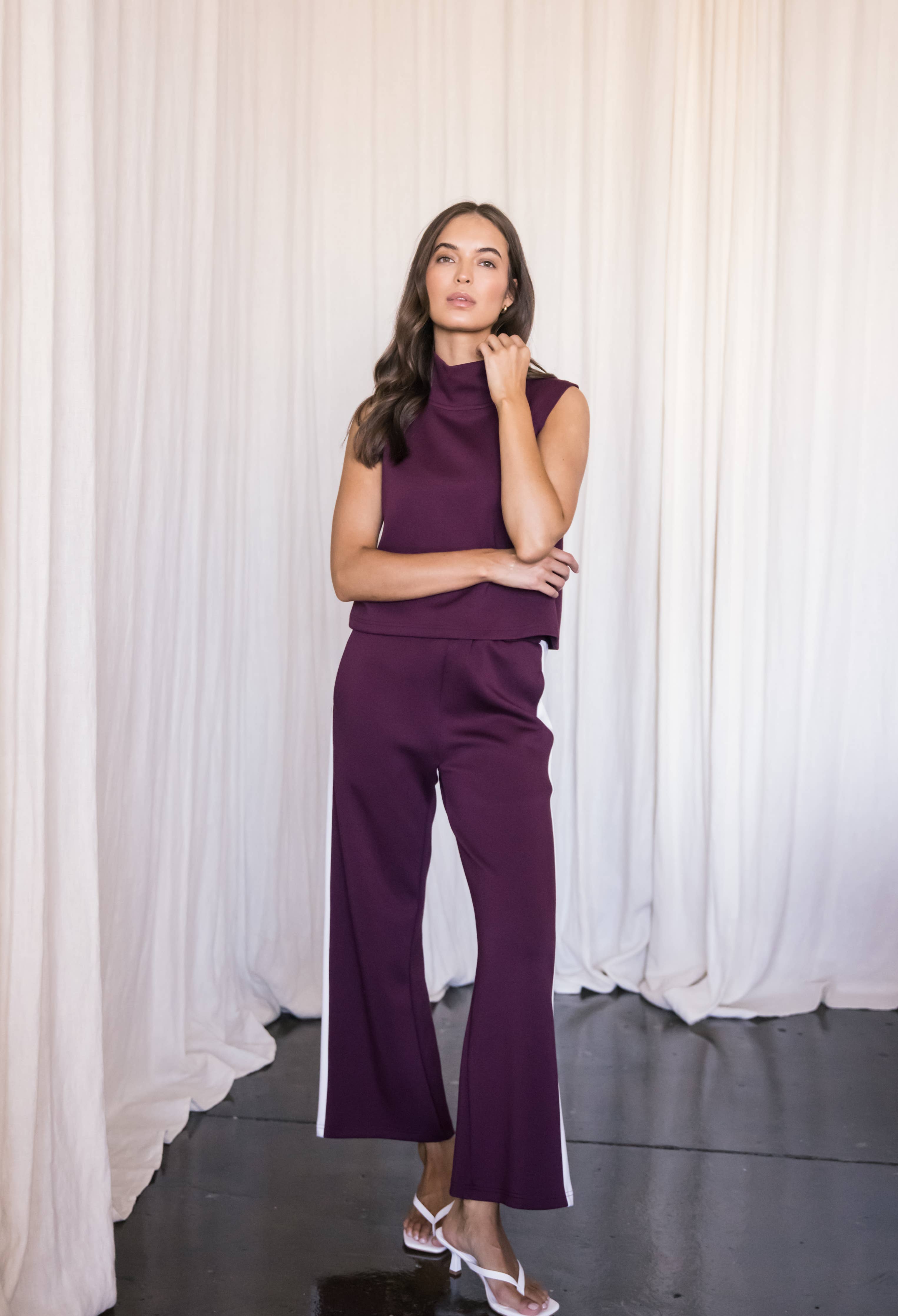 Butter Modal Cowl Neck Sleeveless Top