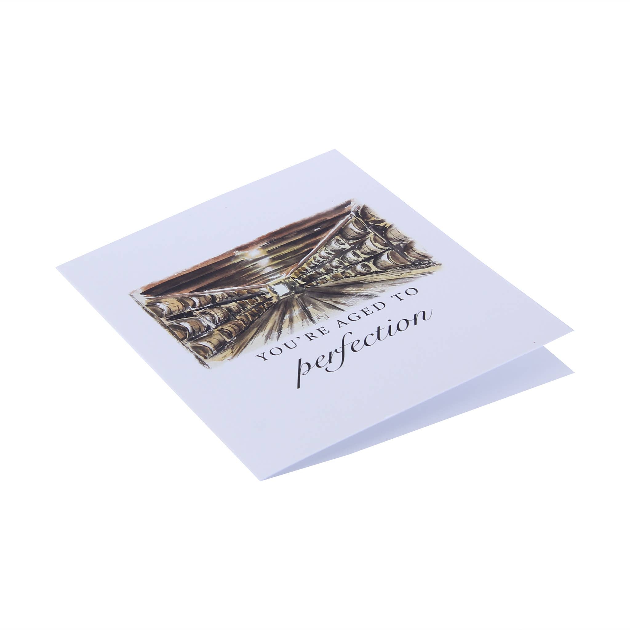 Aged To Perfection Funny Bourbon Greeting Card