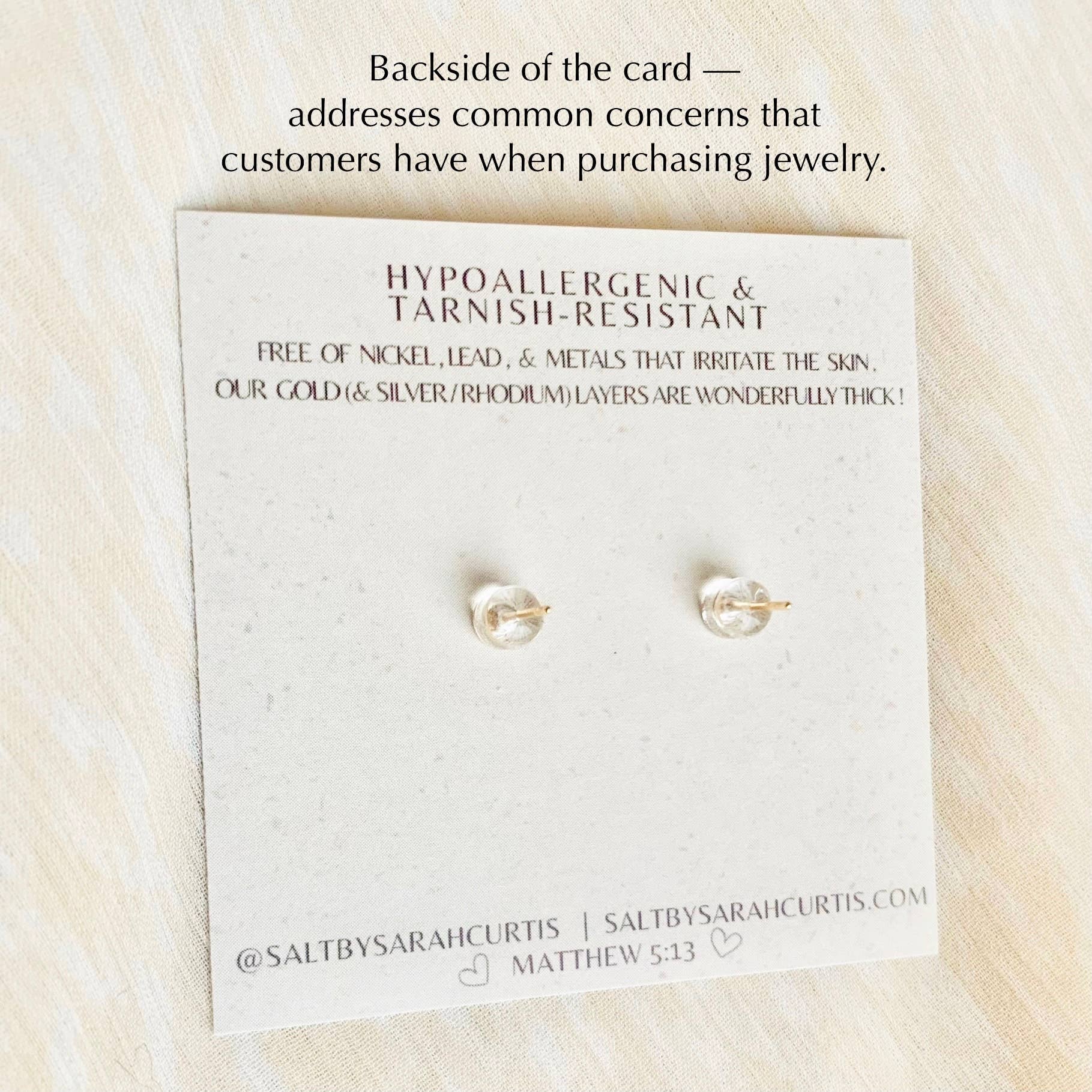 LACY HEART STUDS