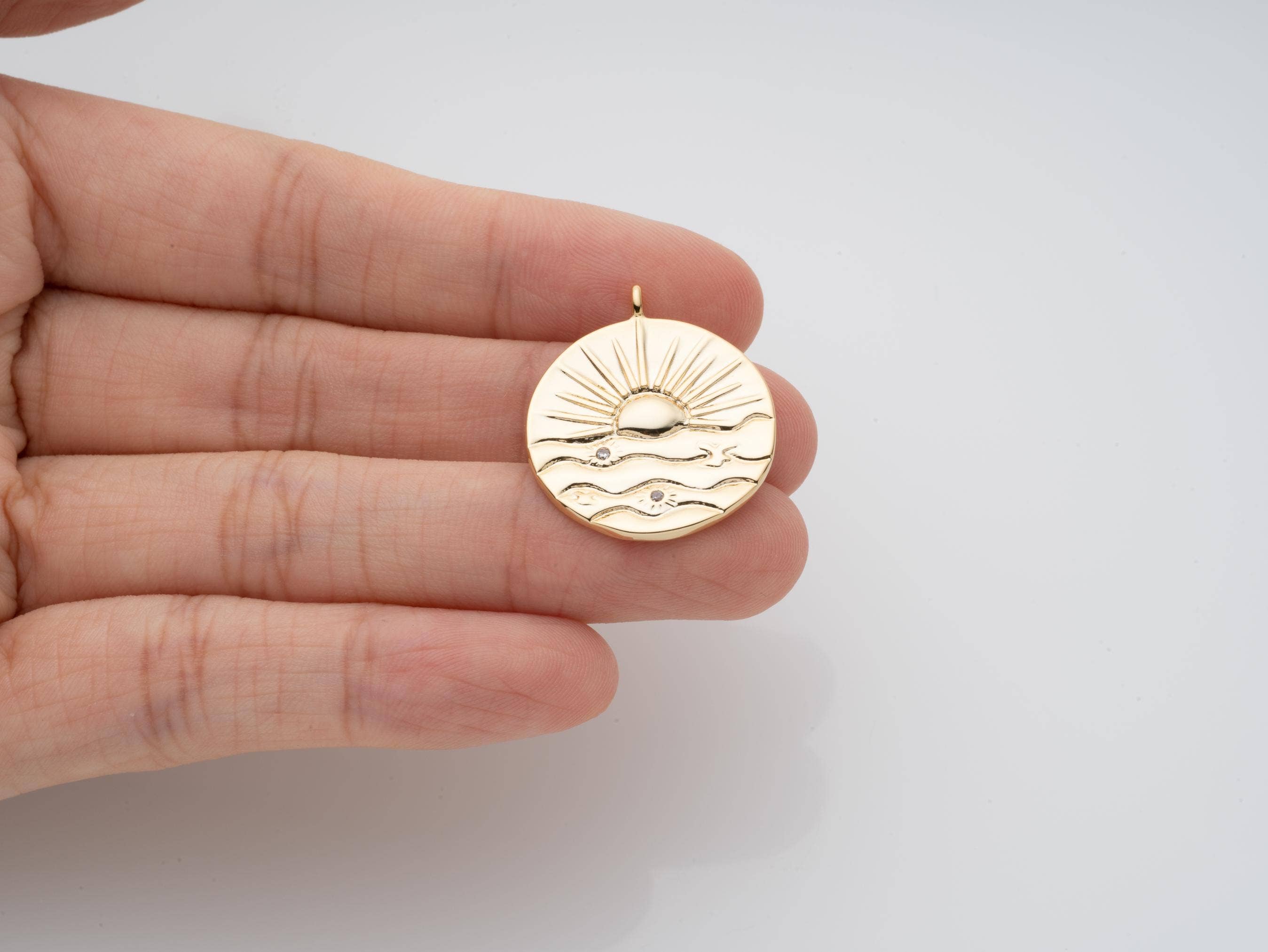 Sun Ray Pendant,Sunburst Celestial Bohemian CPG2091