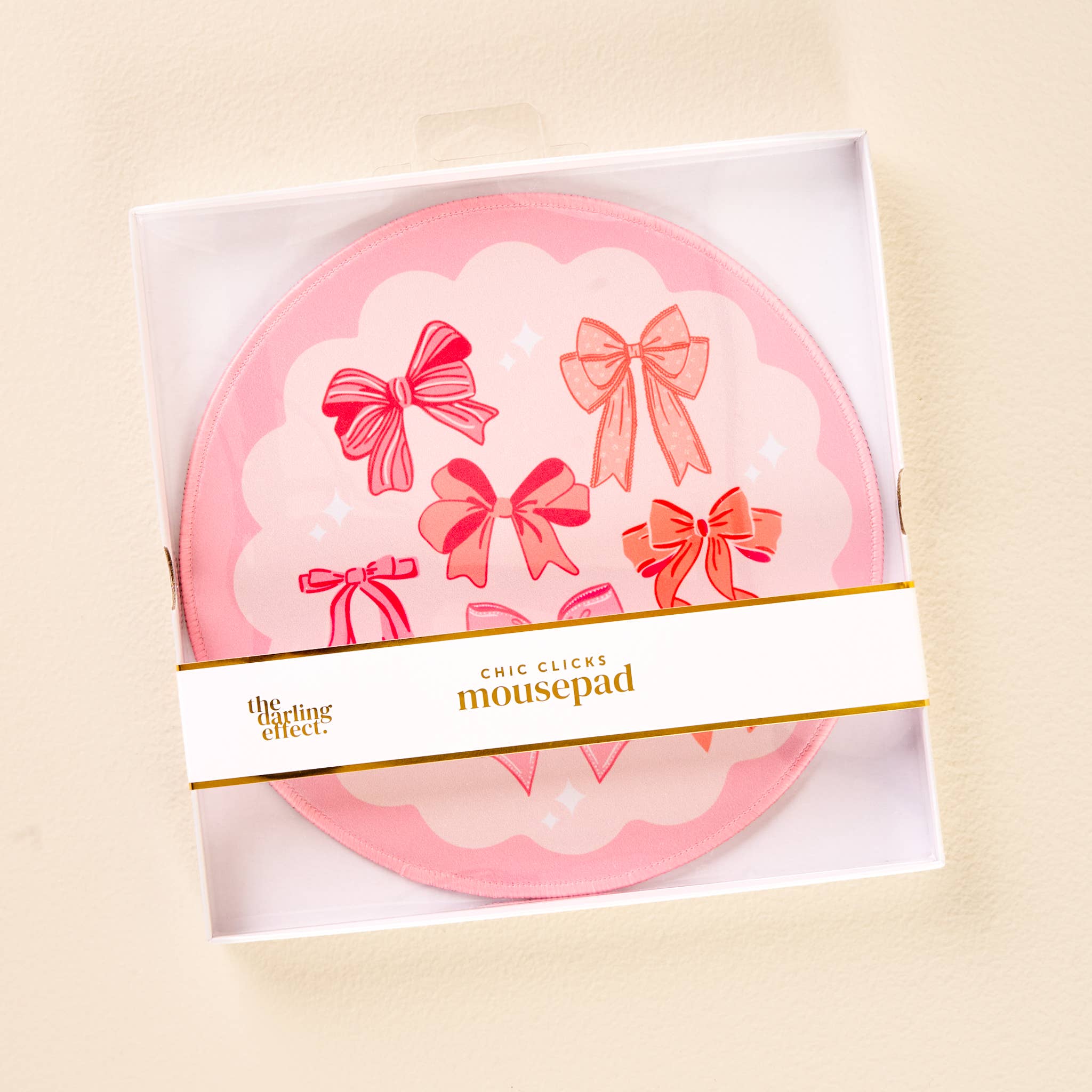 Chic Clicks Mouse Pad-Blushing Bows