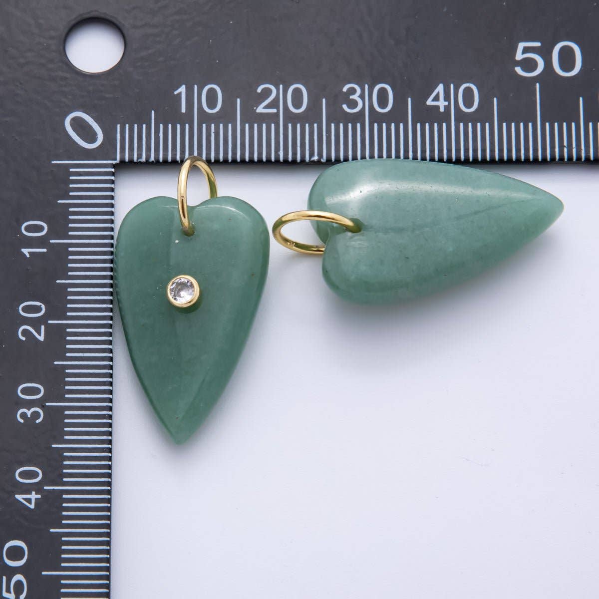 Heart Gemstone Charm