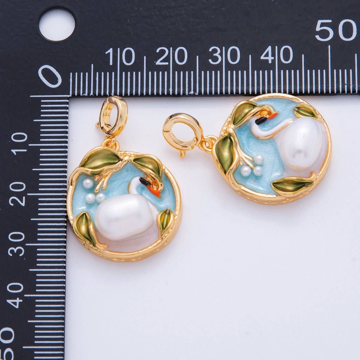 White Swan Charm