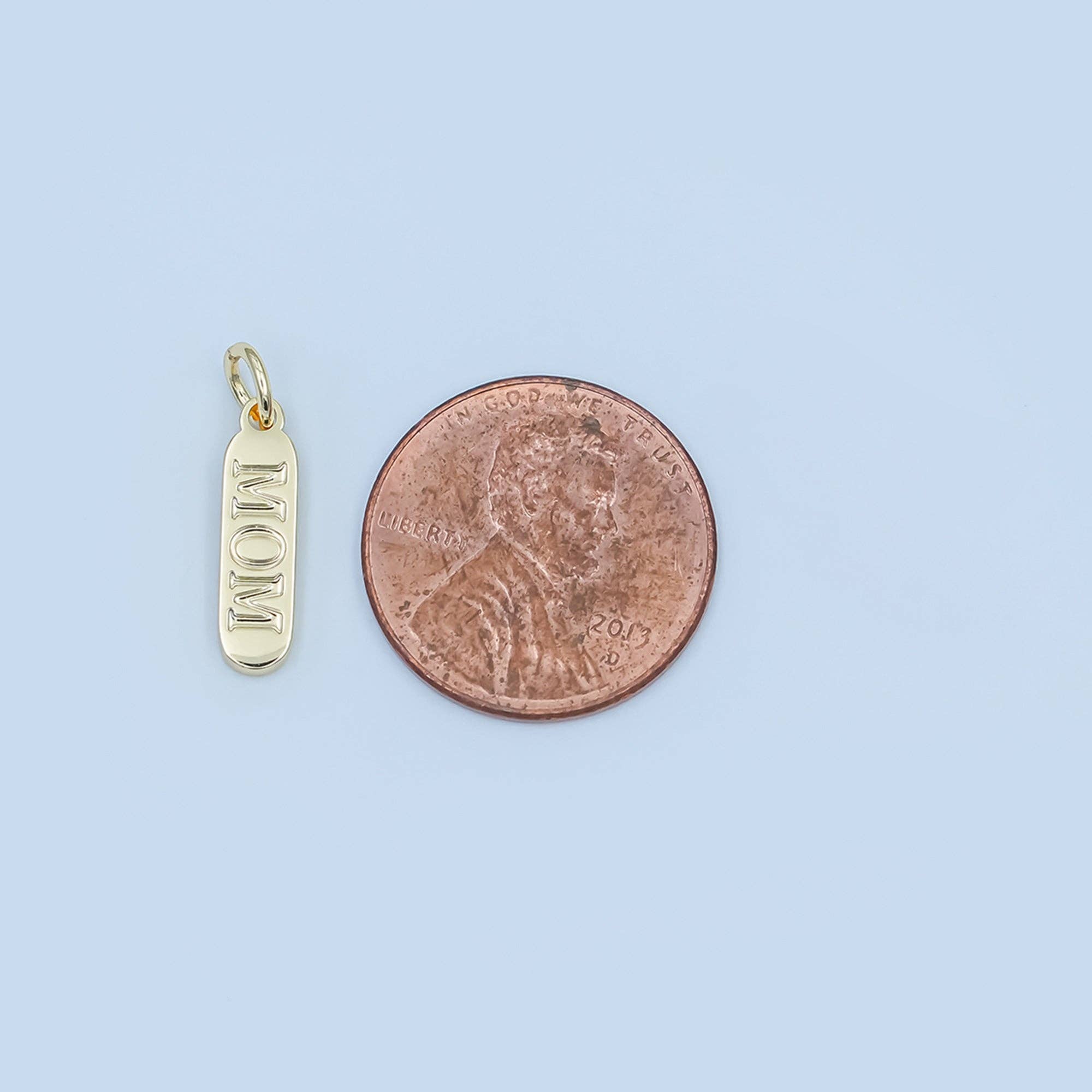"MOM" Tag Mini Charm