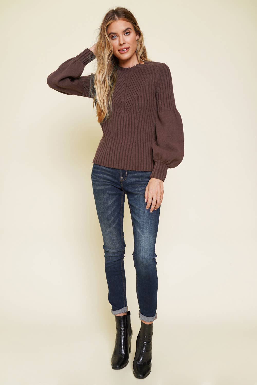 20757 Ribbed Pullover