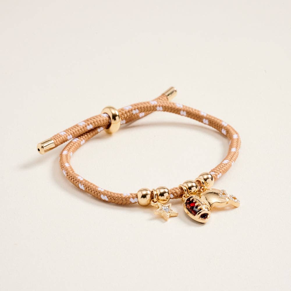Football Star Helmet Rope Pull Tie Bracelet