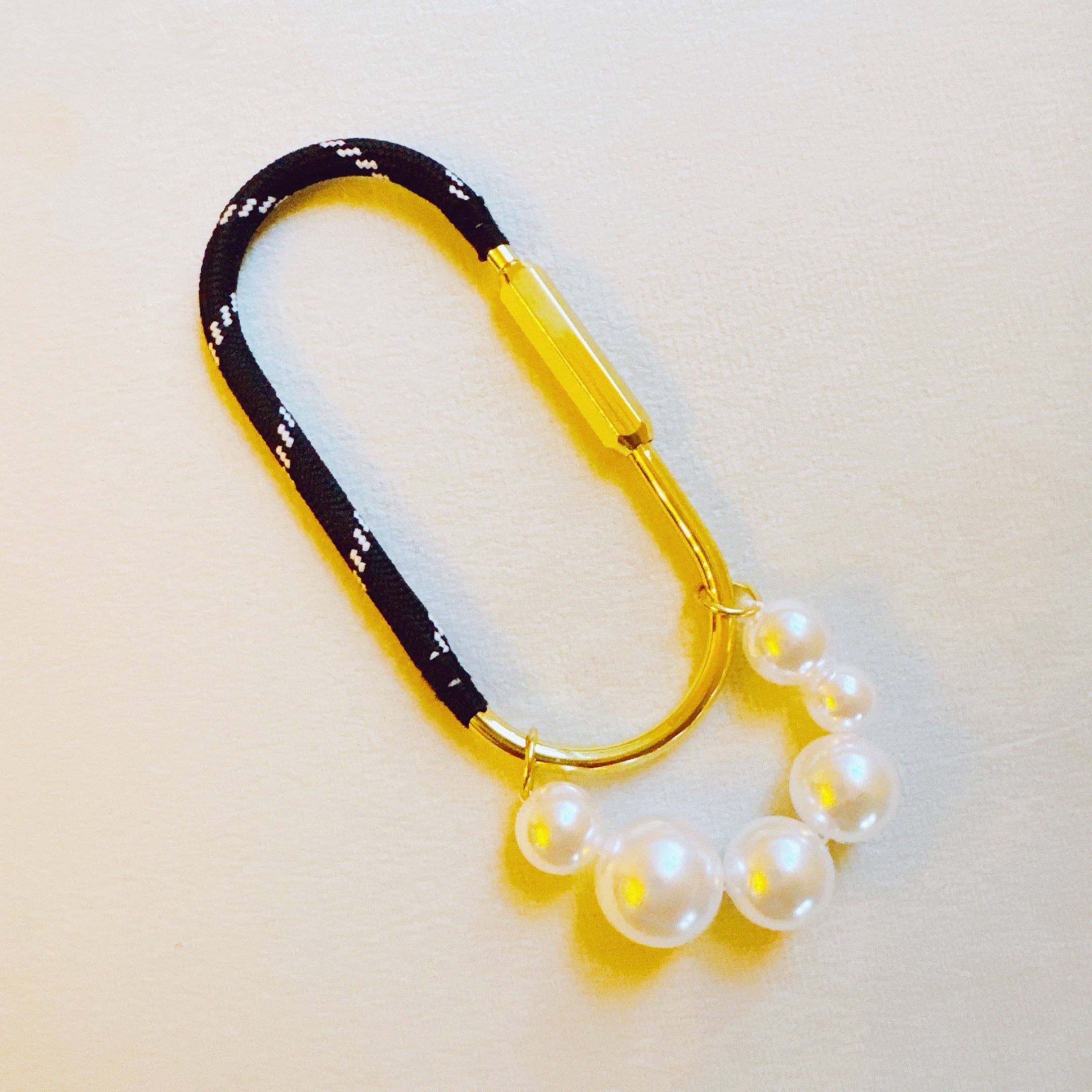 Roped And Pearled Bag Charm