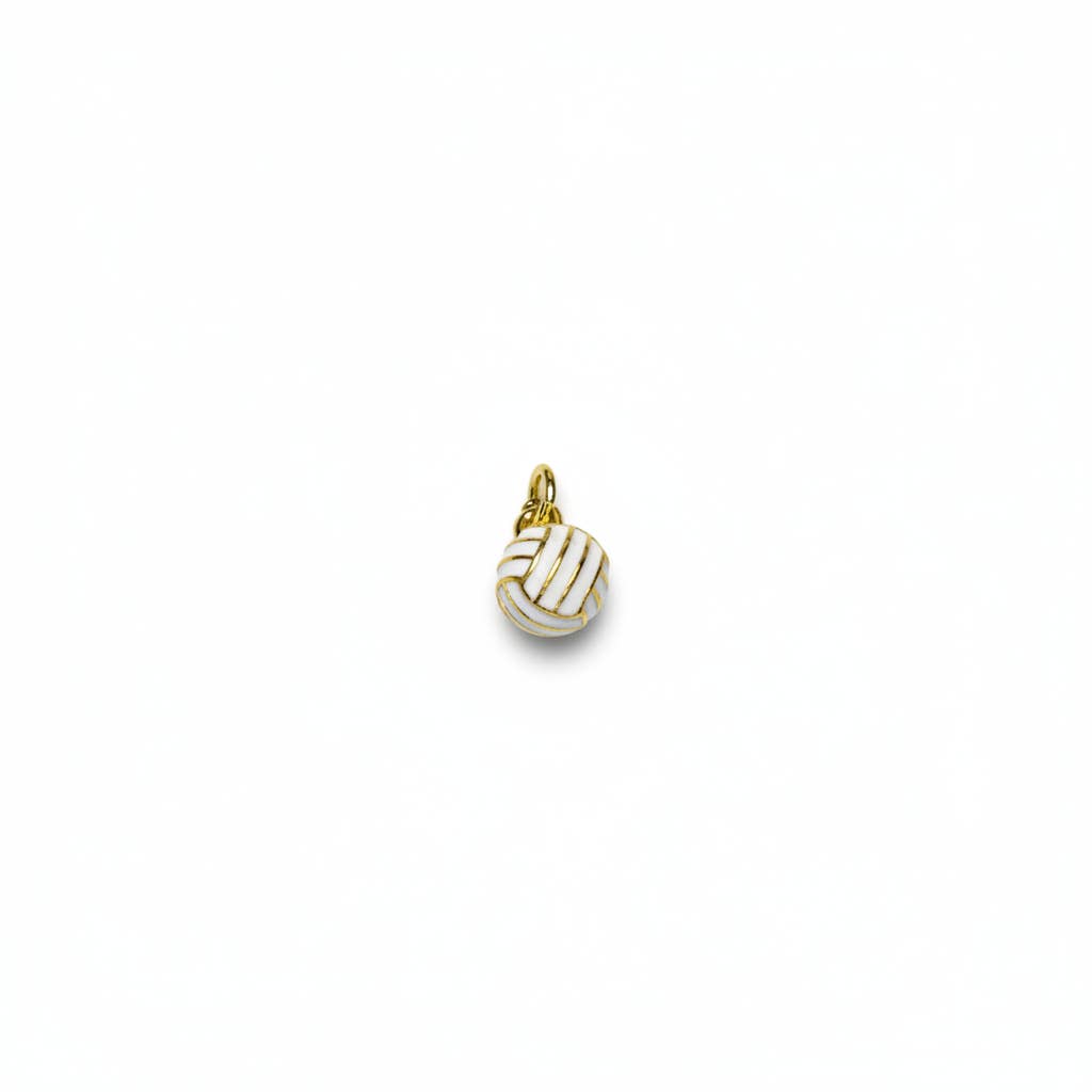 Gold Volleyball Charm