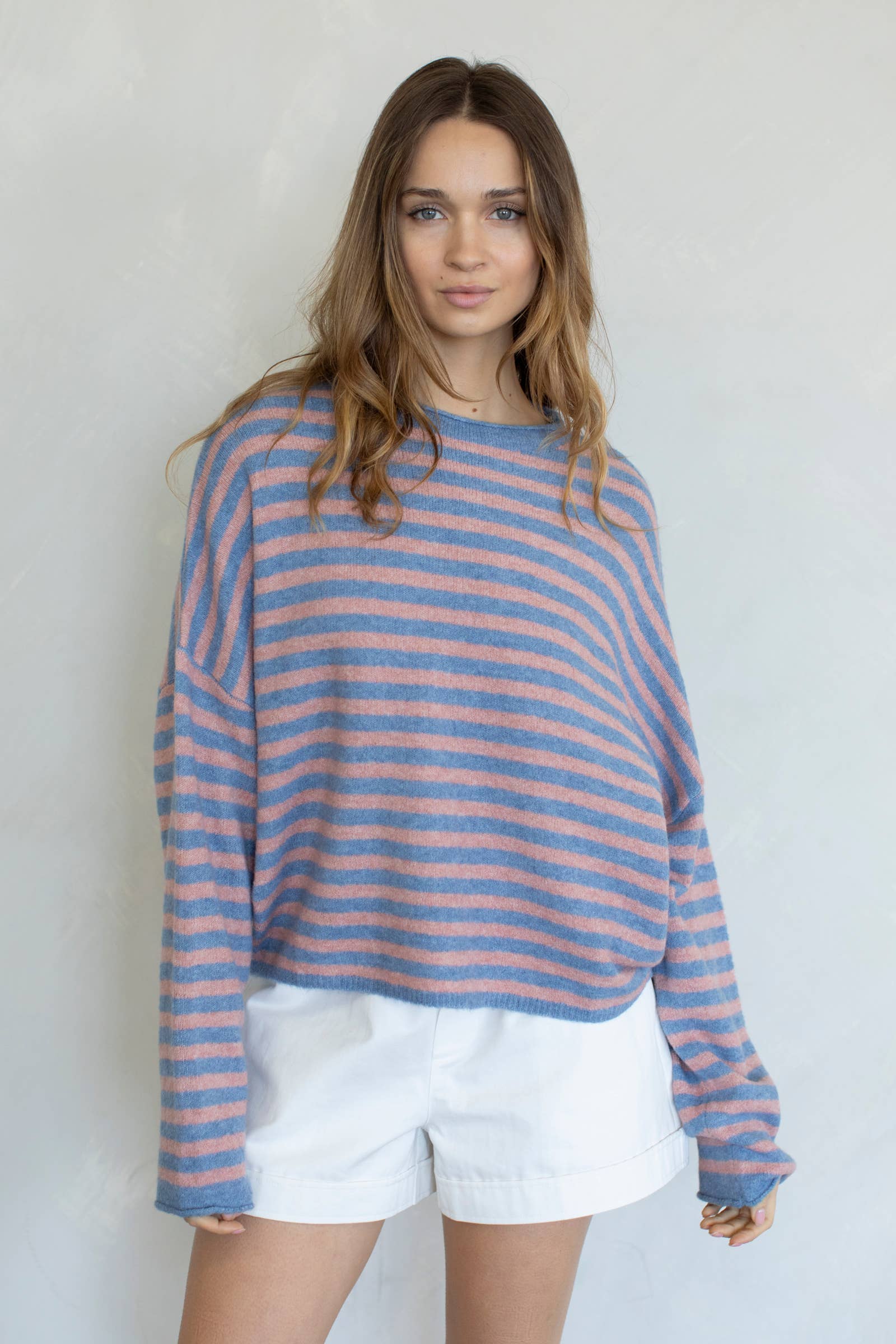 Piper Pullover Sweater - Striped
