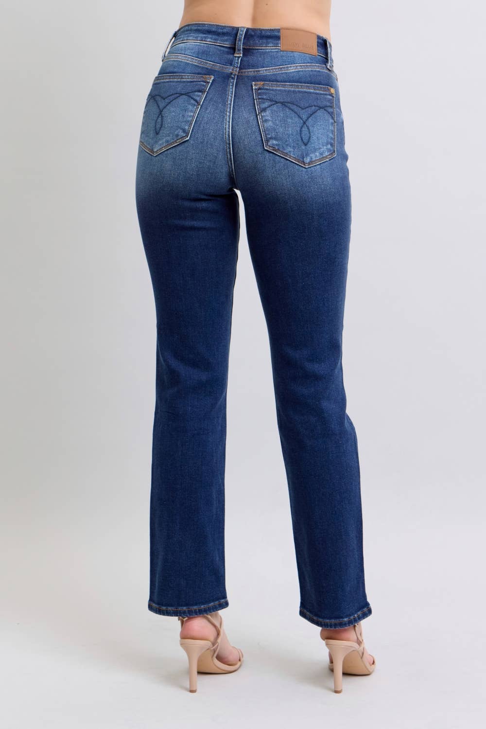 Vintage Wash Thermal Straight Denim