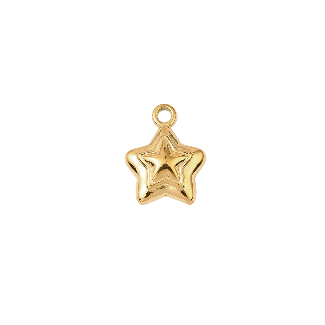 Gold Mini Star Charm | Waterproof Stainless Steel