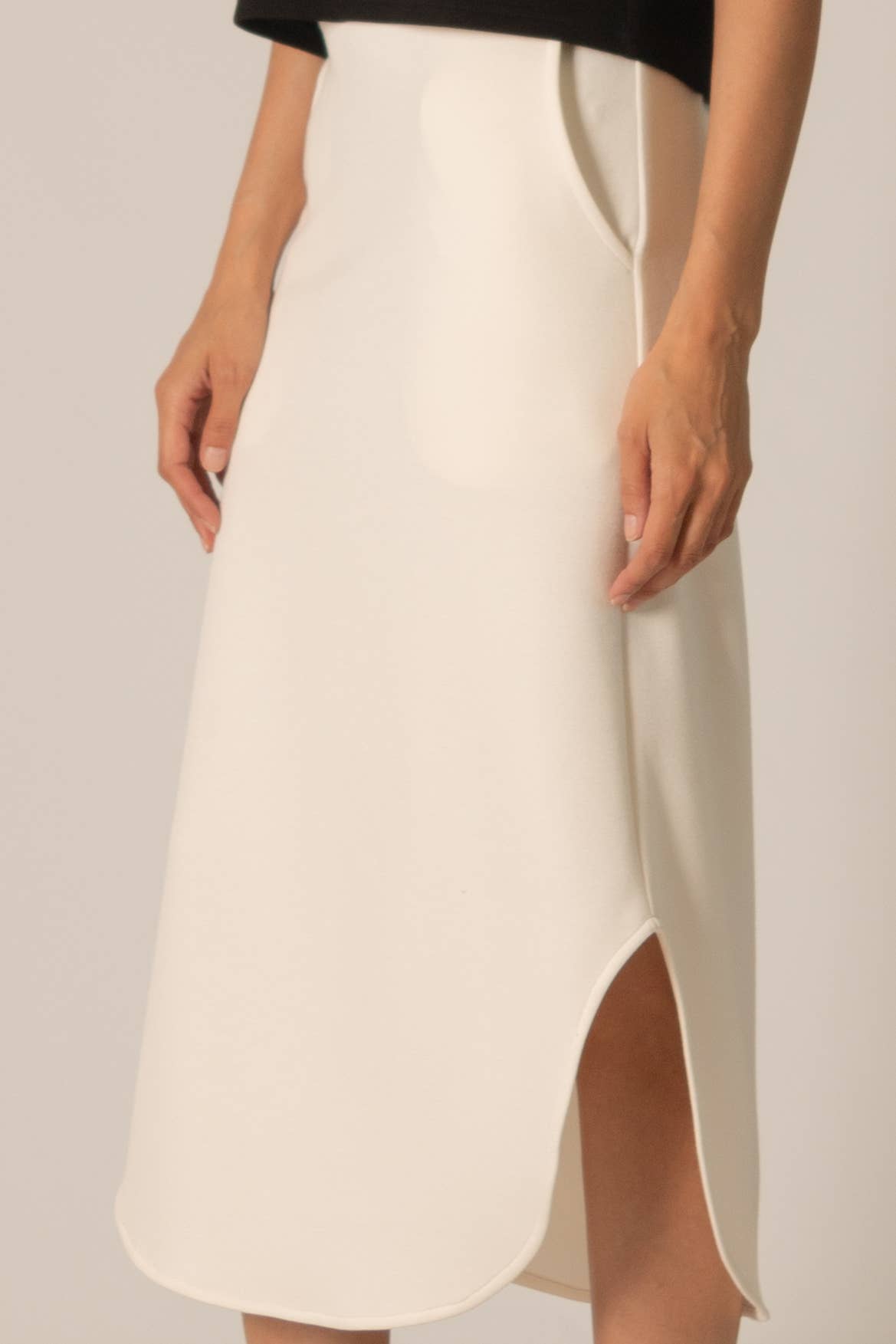 P. CILL Butter Modal Midi Skirt
