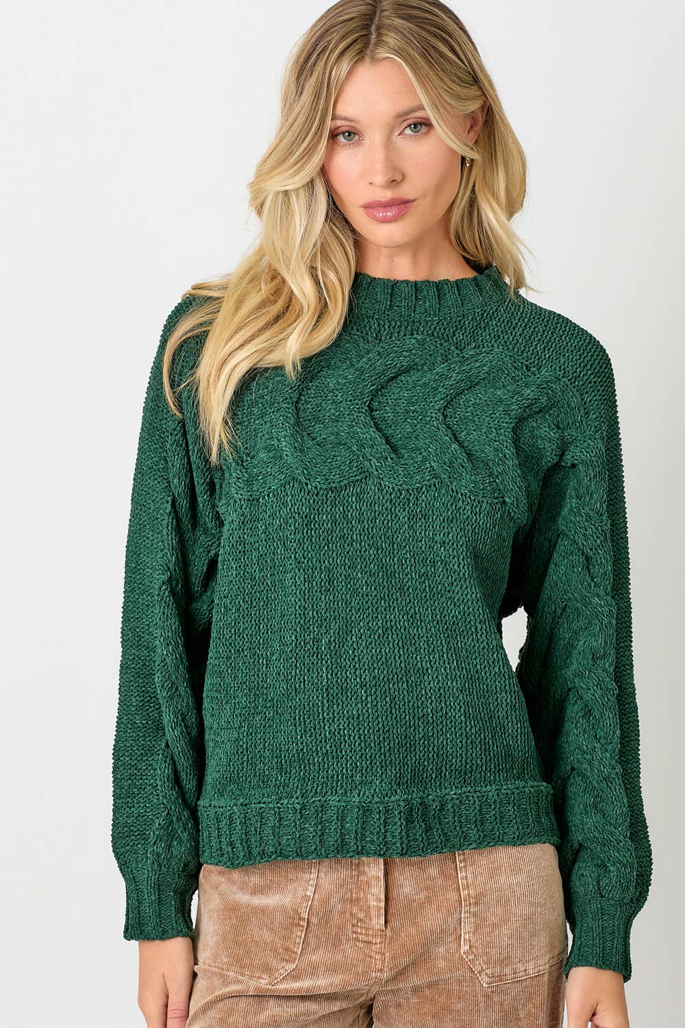 Camille Cable Pullover Sweater