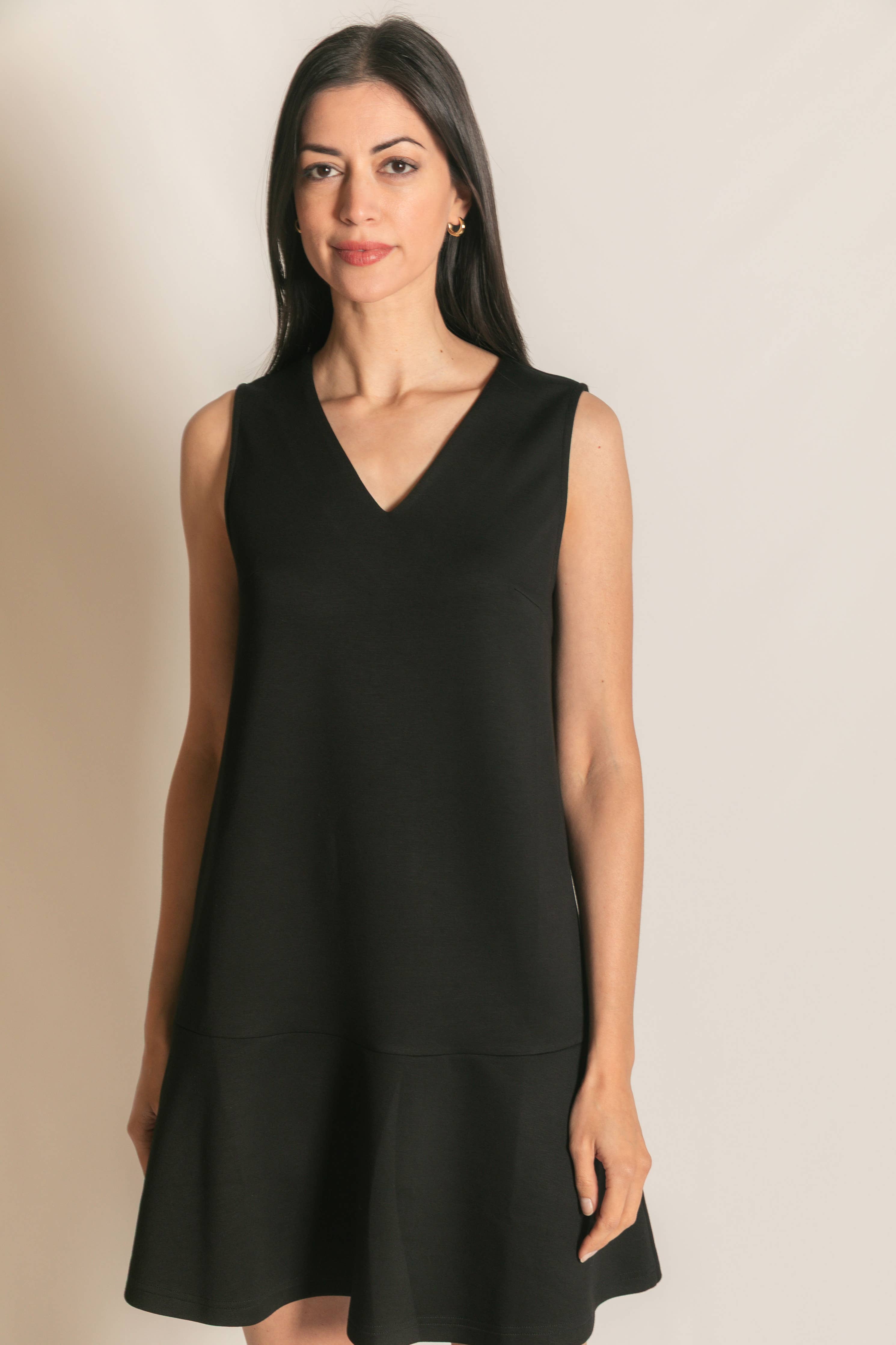 Butter Modal Sleeveless Flutter Skirt Mini Dress