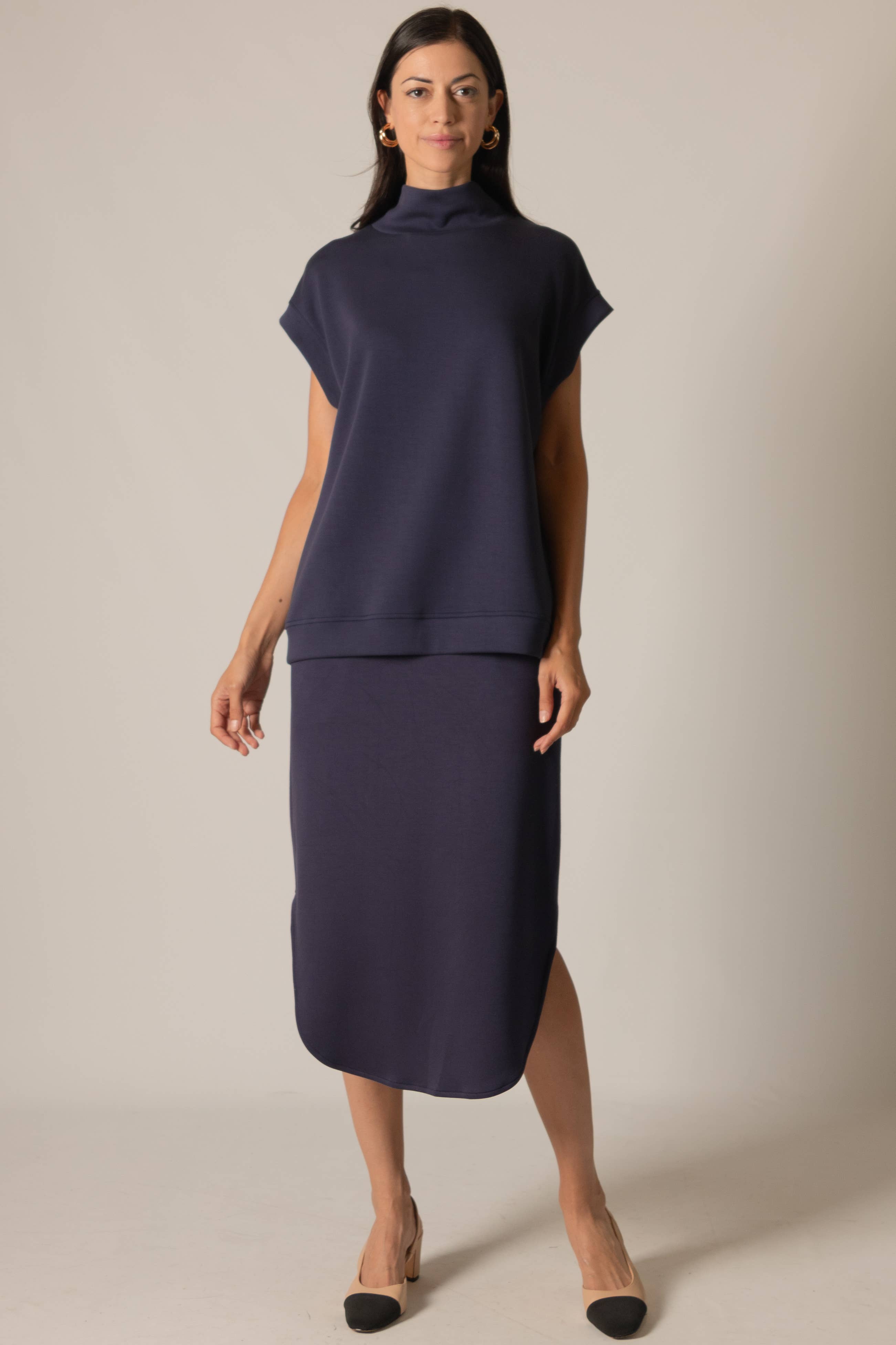 P. CILL Butter Modal Midi Skirt