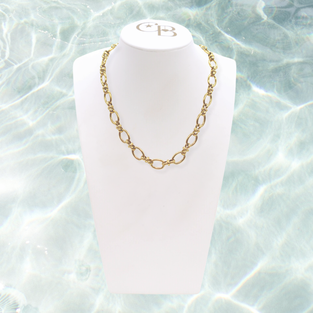 Gold Evermore Necklace | Waterproof, Hypoallergenic & Tarnish Resistant