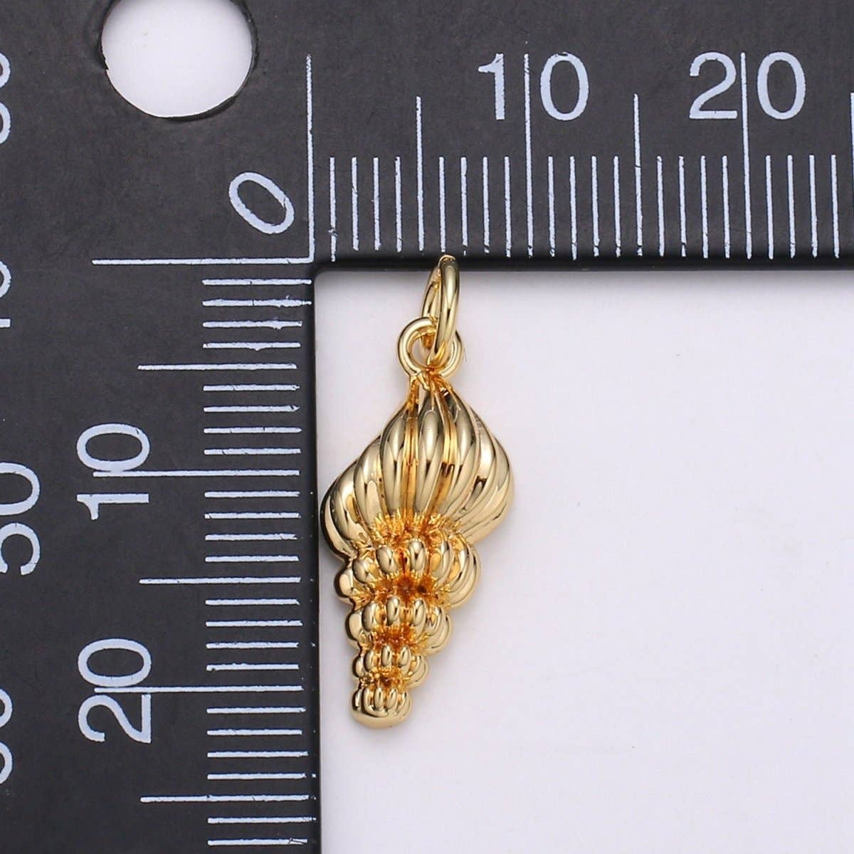 Gold Filled Sea Shell Conch Shell Charm - D-795