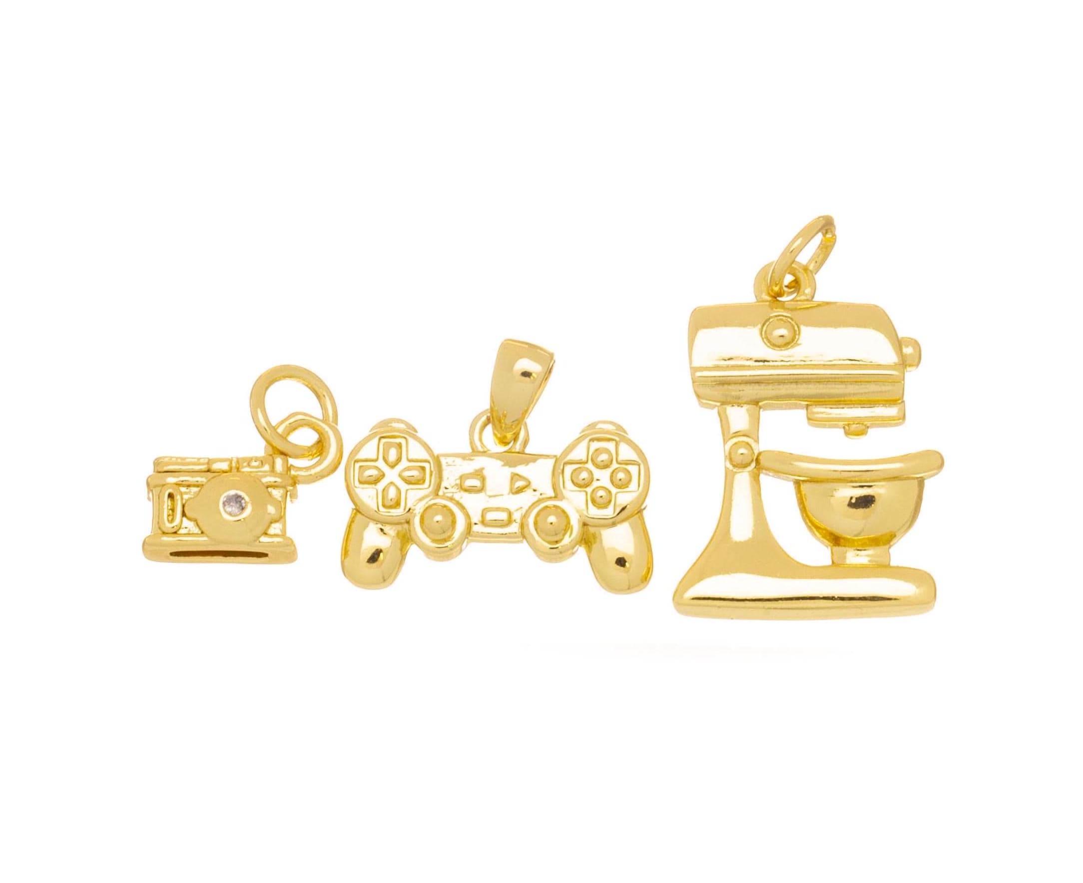 Gold Mixer Charm