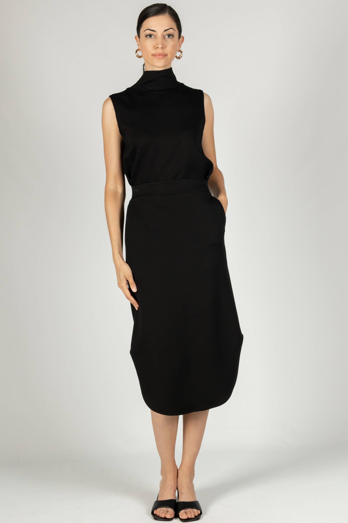 P. CILL Butter Modal Midi Skirt