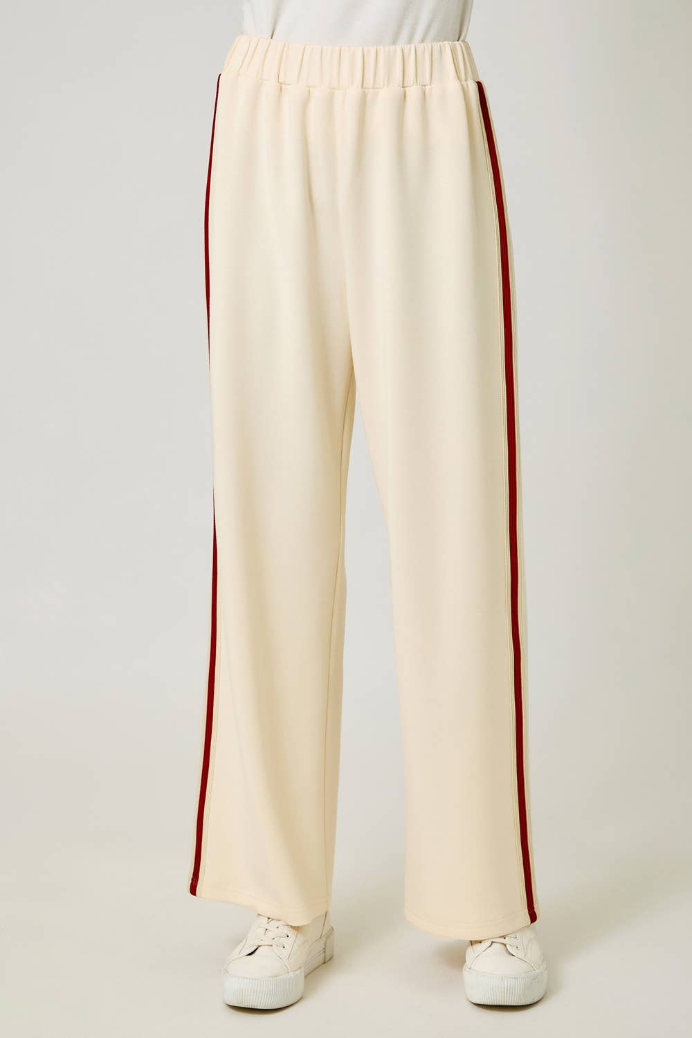 Embroidered Stripe Tracksuit Pants