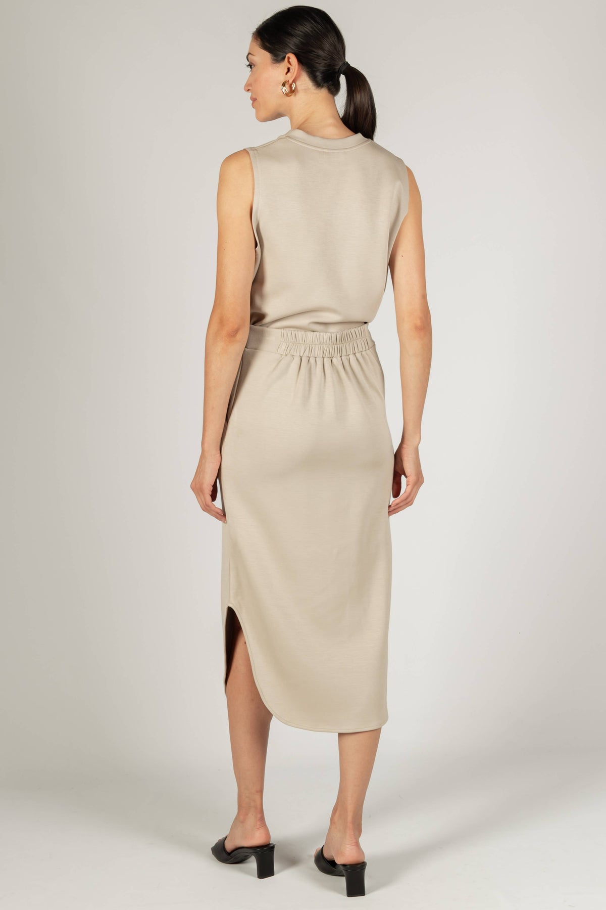 P. CILL Butter Modal Midi Skirt