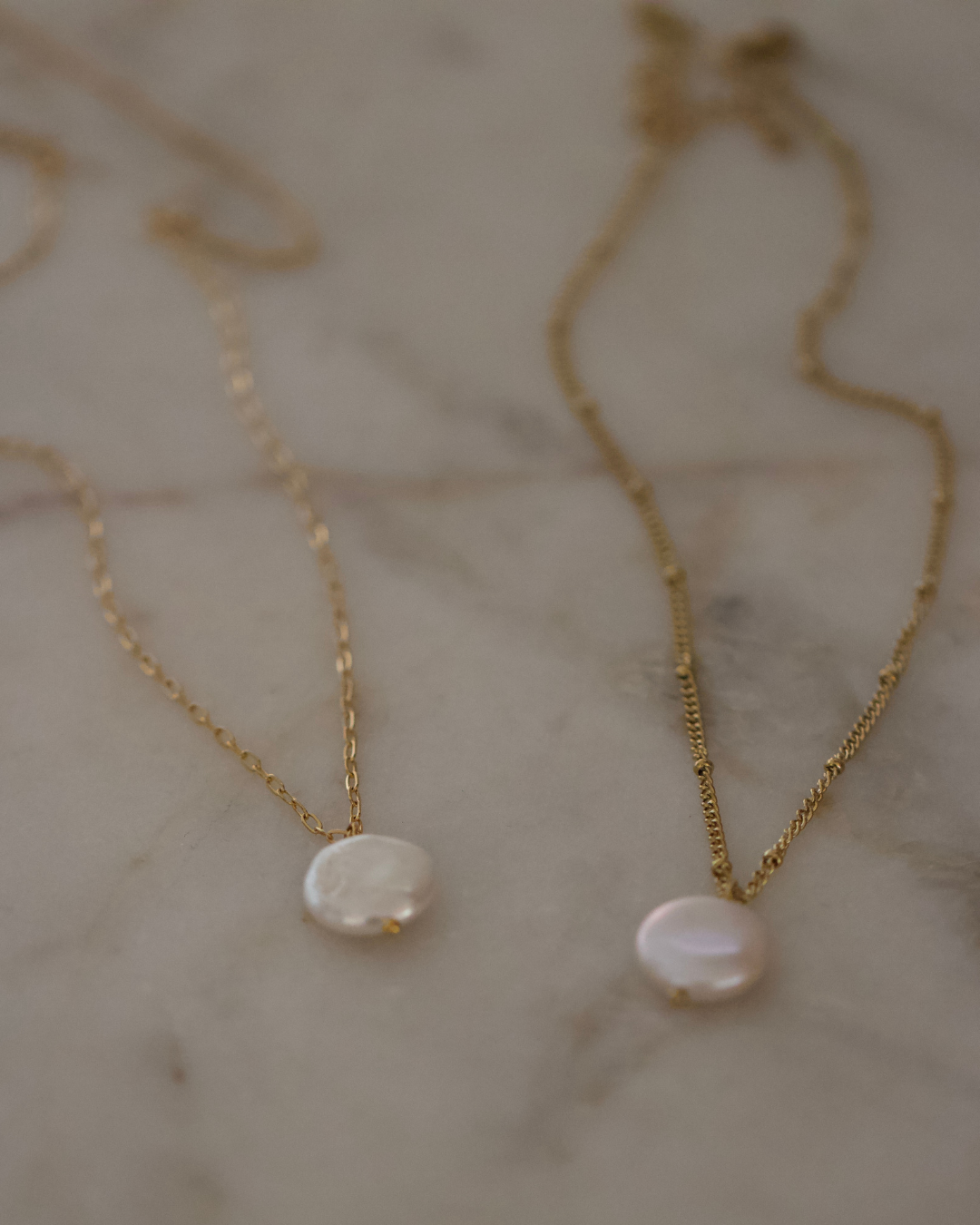 Coin Pearl Necklace