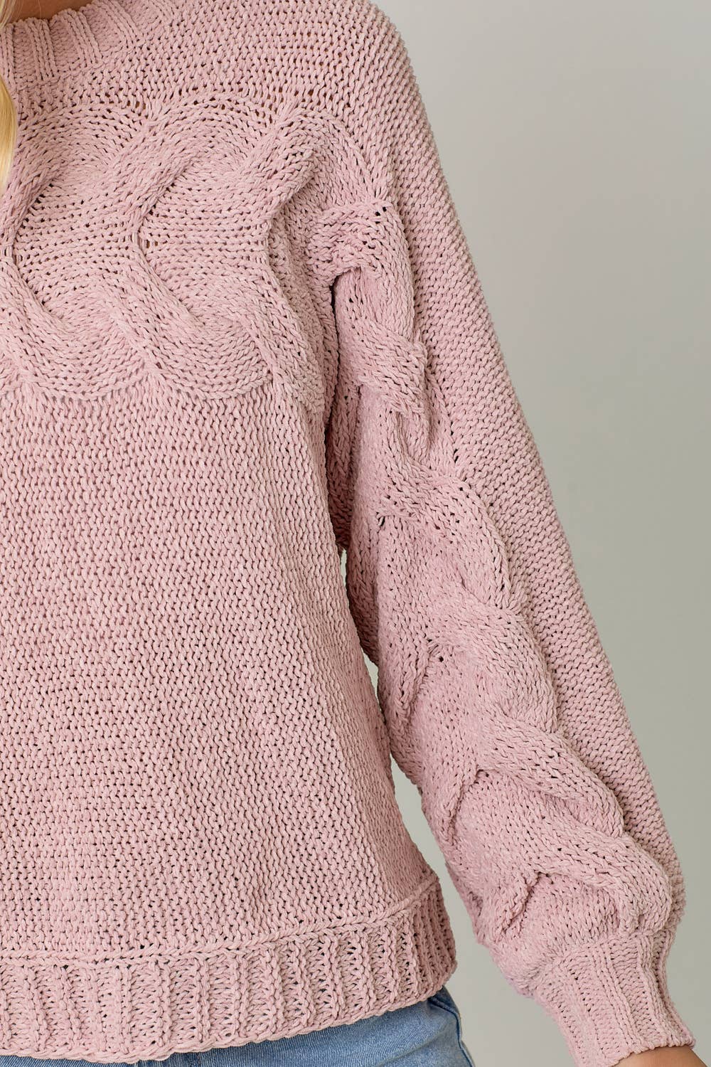 Camille Cable Pullover Sweater