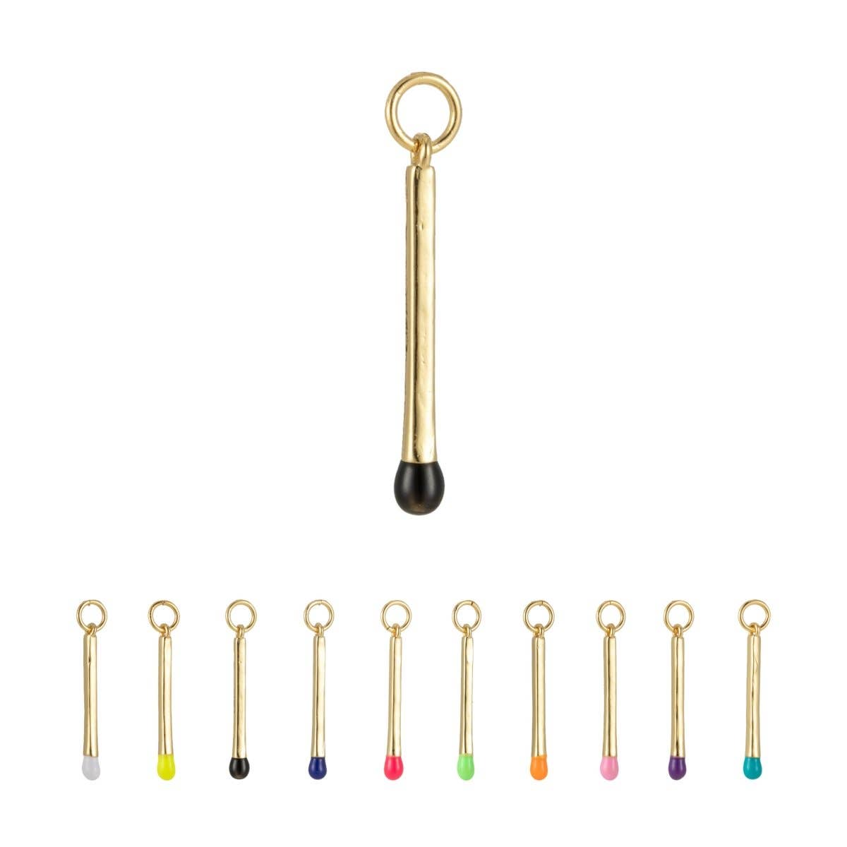 Matchstick Charm Enamel Colored Tip Matches