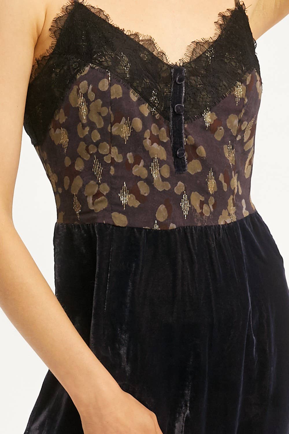 Lace Velvet Dress