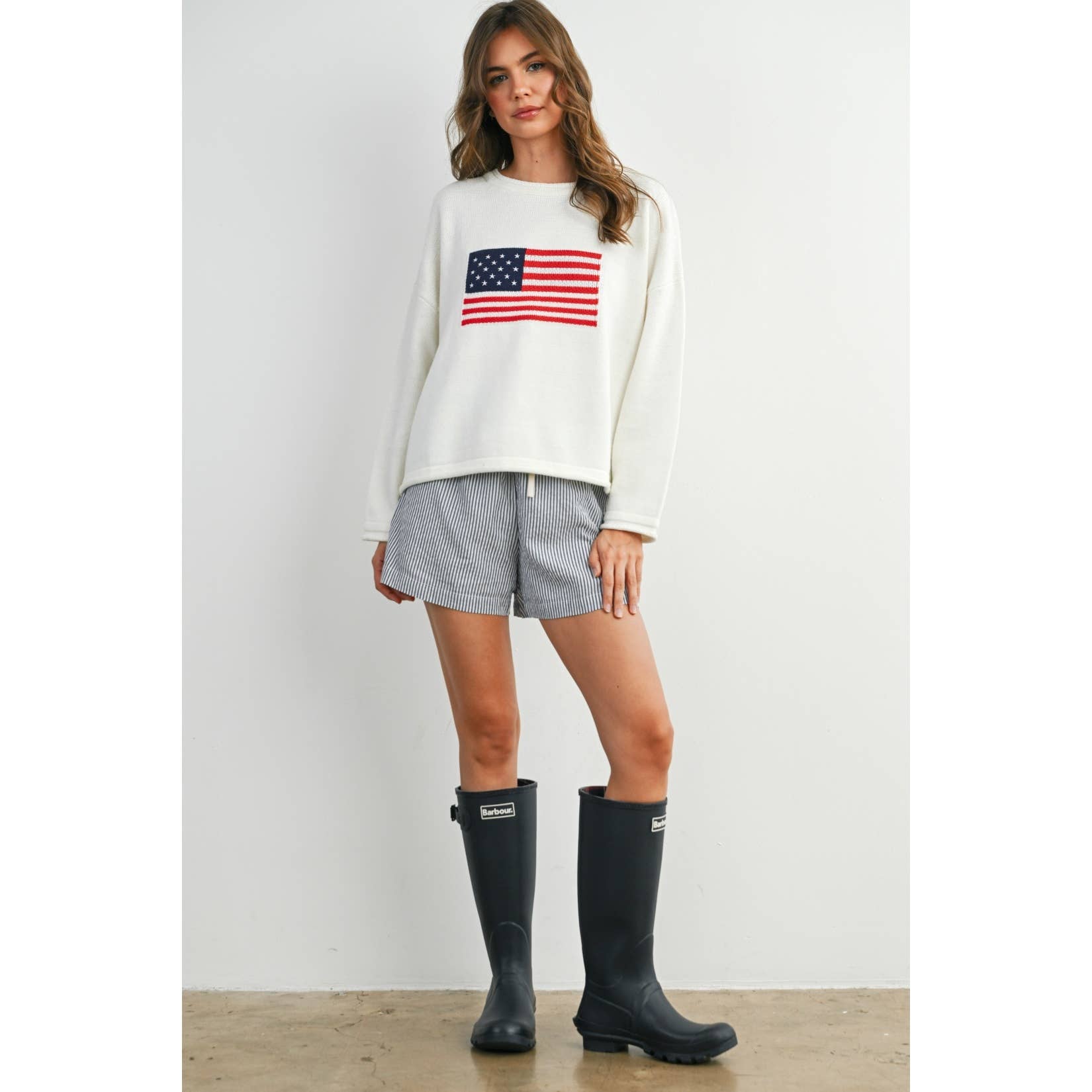 Casual Striped Drawstring Shorts - BMP7940