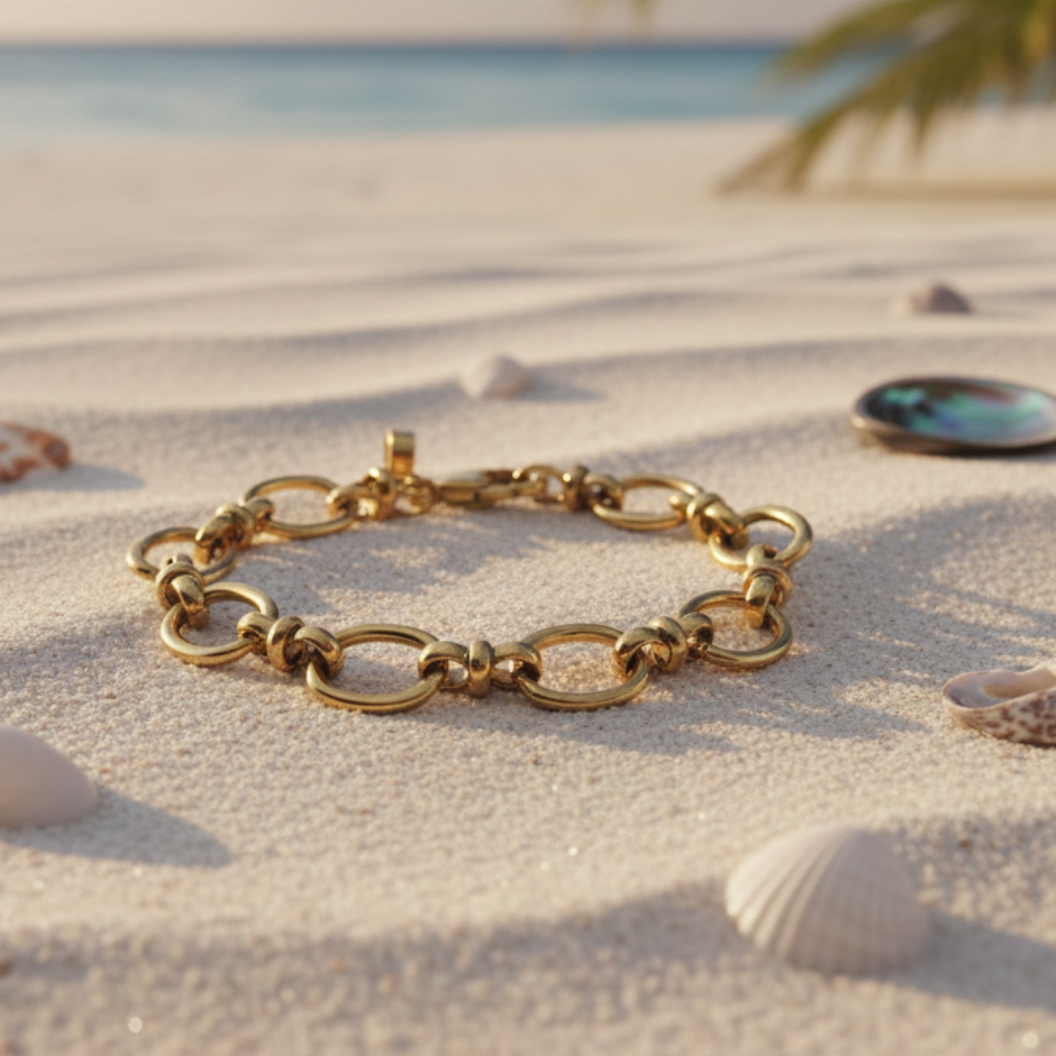 Gold Evermore Bracelet | Waterproof, Hypoallergenic & Tarnish Resistant