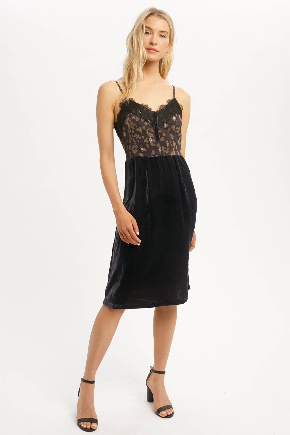 Lace Velvet Dress