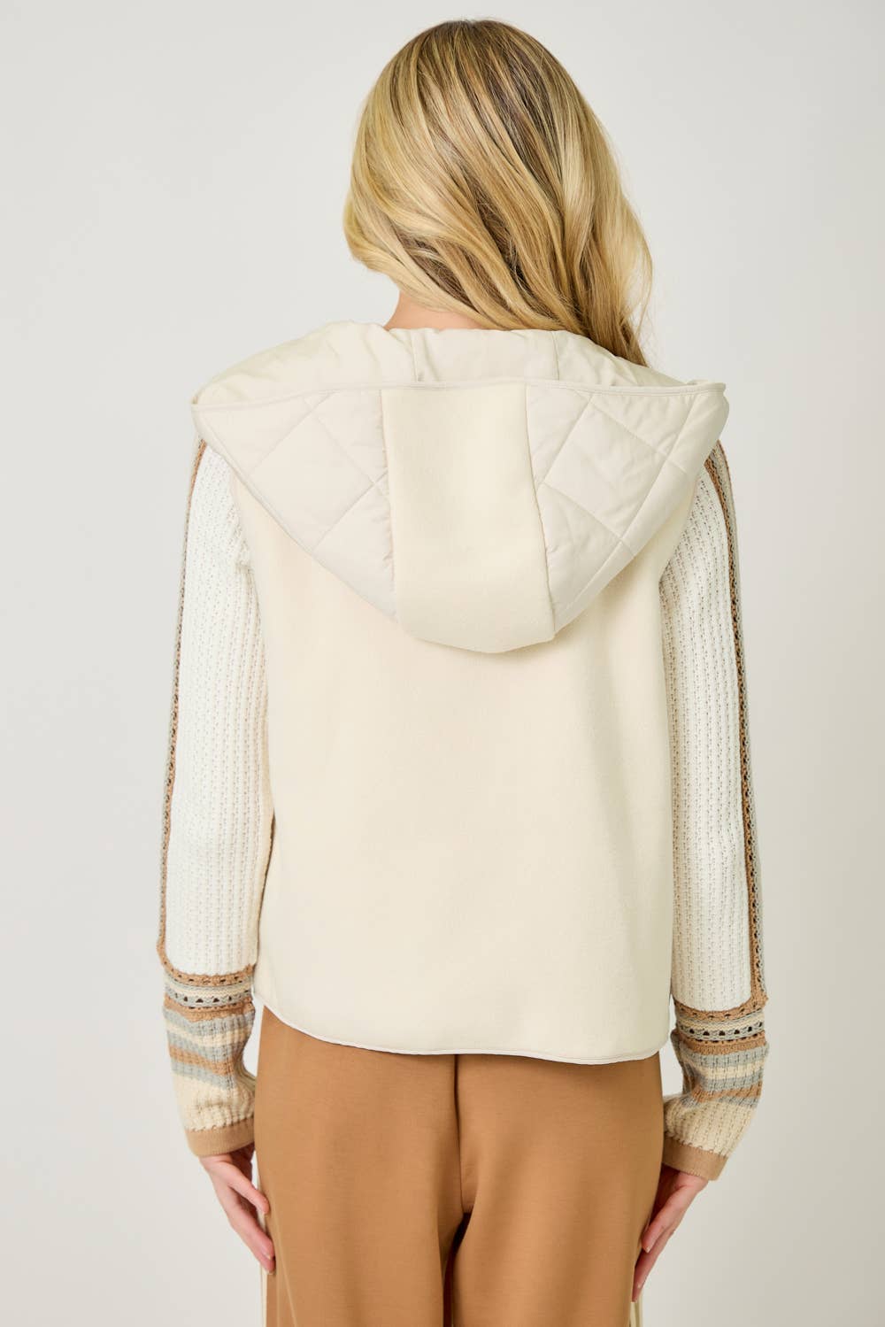 Quilted Puffer Hoodie Vest
