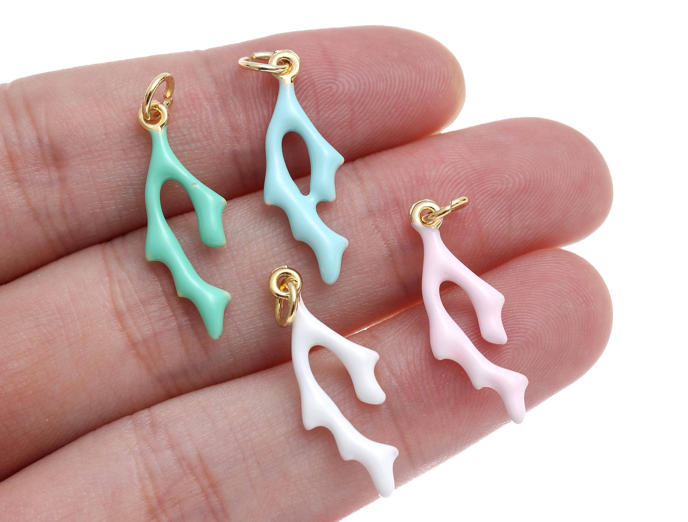 Ocean Coral Branch Charms for Necklace and Earrings CPG1418