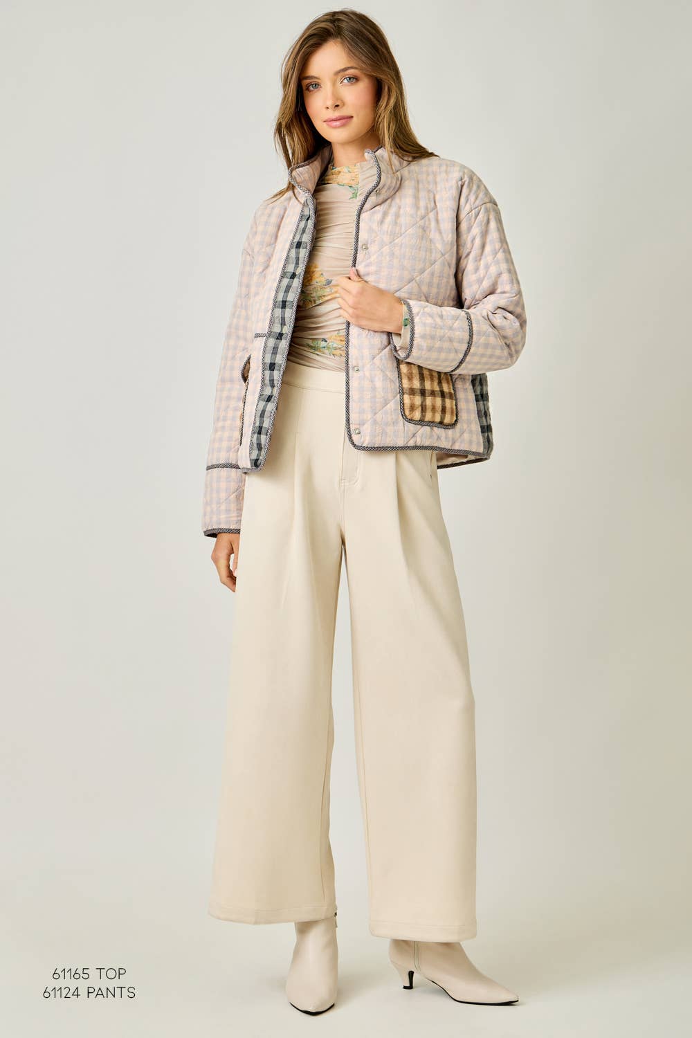 Hampton Check Plaid Quilted Jacket