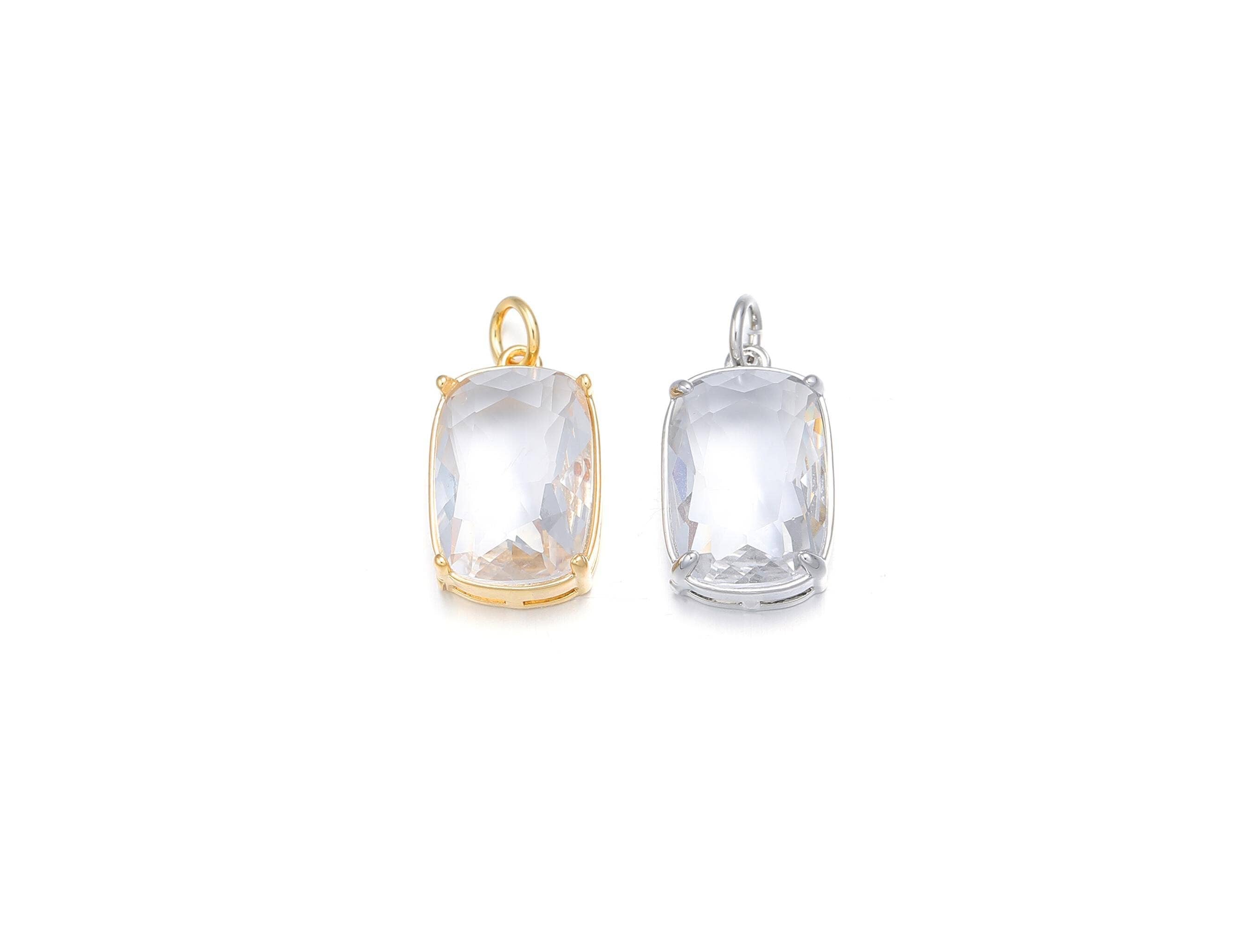 Rectangle Charms in Gold