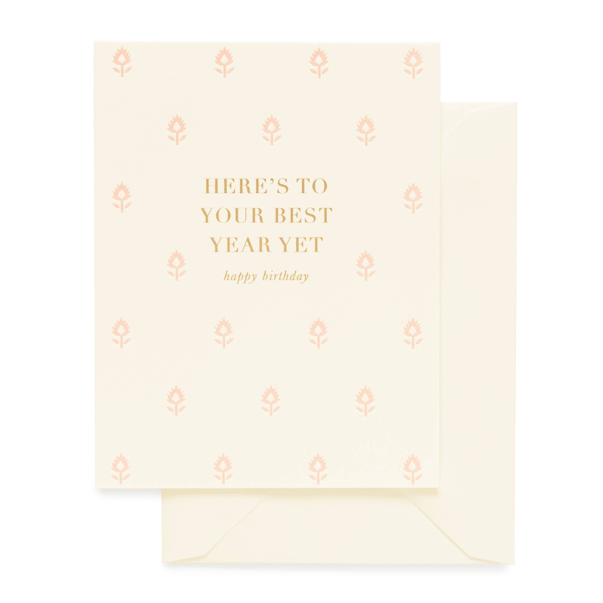 Best Year Yet Card | Letterpress Birthday Card