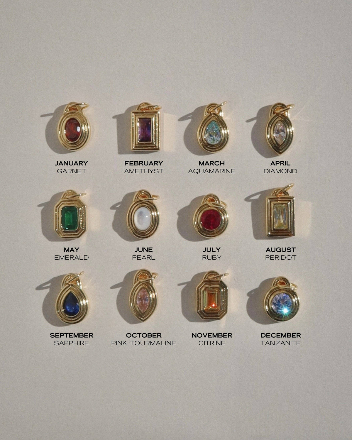 Monroe Birthstone Charm