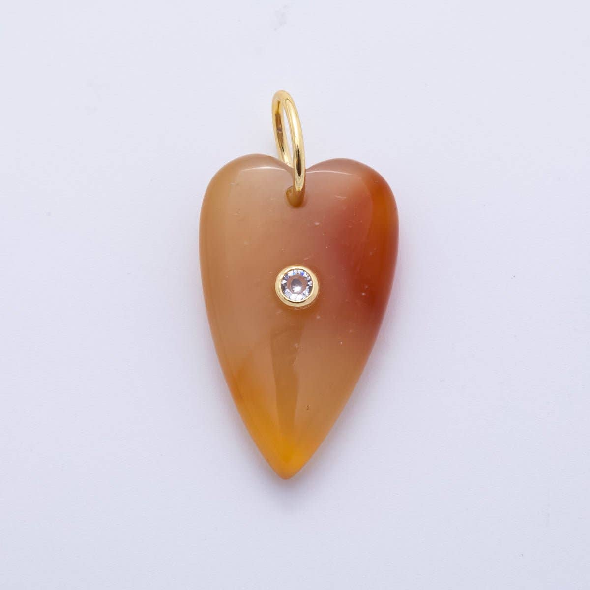 Heart Gemstone Charm