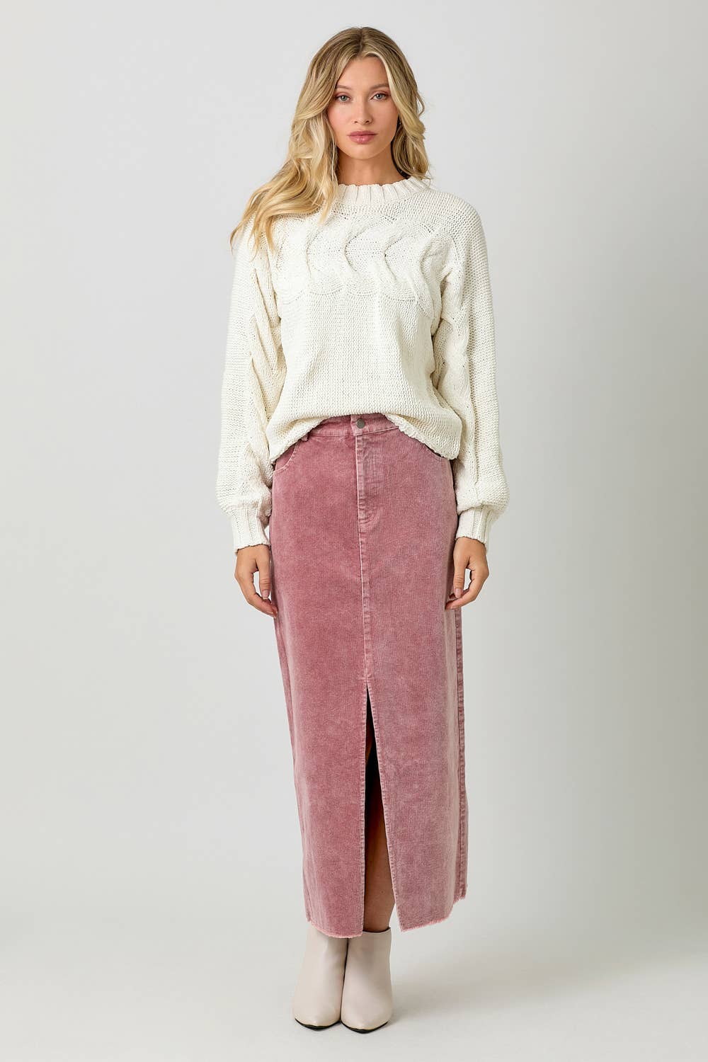 Camille Cable Pullover Sweater