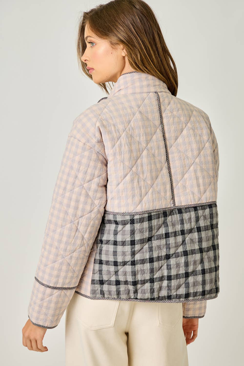 Hampton Check Plaid Quilted Jacket